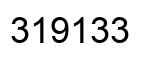 Número 319133 imagen negro