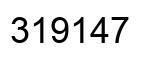 Número 319147 imagen negro