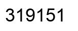 Número 319151 imagen negro