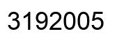 Number 3192005 black image