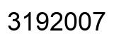 Number 3192007 black image