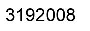 Number 3192008 black image