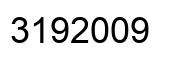 Number 3192009 black image