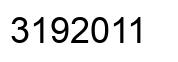 Number 3192011 black image