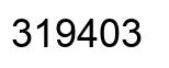 Número 319403 imagen negro