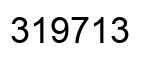 Number 319713 black image