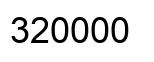 Number 320000 black image
