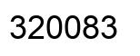 Number 320083 black image