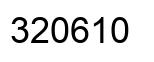 Number 320610 black image
