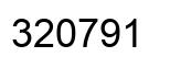 Number 320791 black image