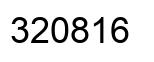 Number 320816 black image