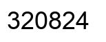 Number 320824 black image