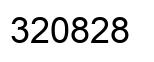 Number 320828 black image