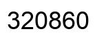 Number 320860 black image