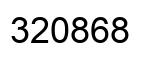 Number 320868 black image