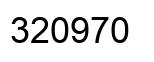 Número 320970 imagen negro
