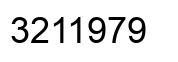 Número 3211979 imagen negro