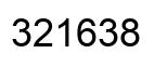 Number 321638 black image