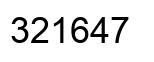 Número 321647 imagen negro