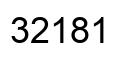 Número 32181 imagen negro