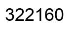 Number 322160 black image