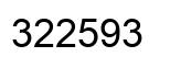 Number 322593 black image