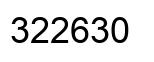 Number 322630 black image