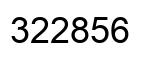 Number 322856 black image