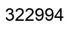 Número 322994 imagen negro