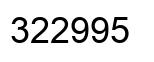Número 322995 imagen negro