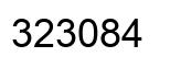 Número 323084 imagen negro