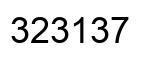 Número 323137 imagen negro