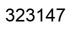 Número 323147 imagen negro
