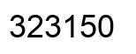 Número 323150 imagen negro