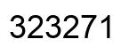 Number 323271 black image