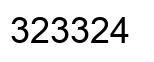 Number 323324 black image