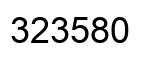 Número 323580 imagen negro