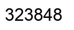 Number 323848 black image
