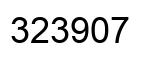 Número 323907 imagen negro