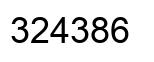 Número 324386 imagen negro