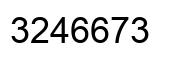 Número 3246673 imagen negro