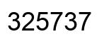 Número 325737 imagen negro