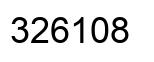 Number 326108 black image