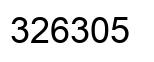 Number 326305 black image