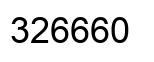 Number 326660 black image