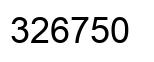 Number 326750 black image