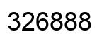 Number 326888 black image