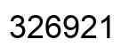 Número 326921 imagen negro