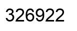 Número 326922 imagen negro
