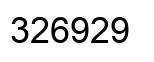 Número 326929 imagen negro